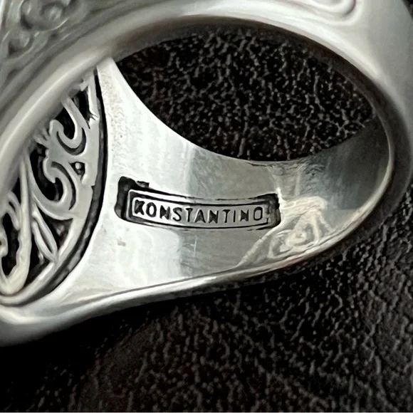 Konstantino 18k gold and sterling silver ring - Picture 12 of 15